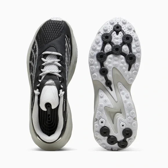 Men’s PUMA Spirex Speed Shoes - Black-Silver Mist - Size 12
